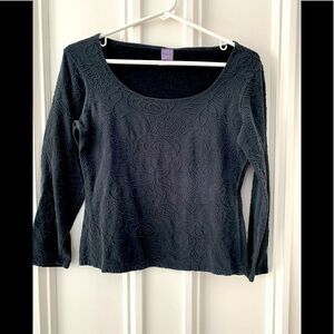Hanky Panky dark grey/black floral stretch top S